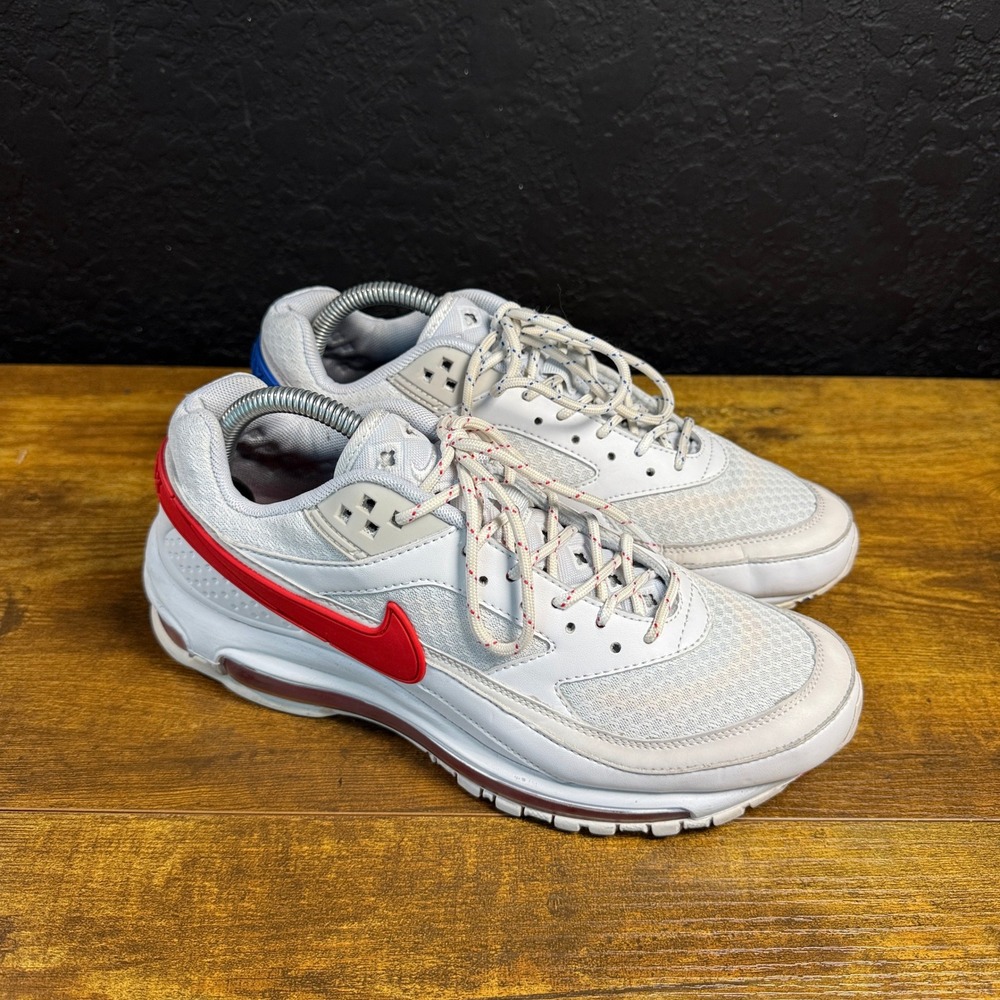 Nike Air Max 97/BW Skepta AO2113-100 White Leather Sneakers Mens 7.5 US 40.5 EU